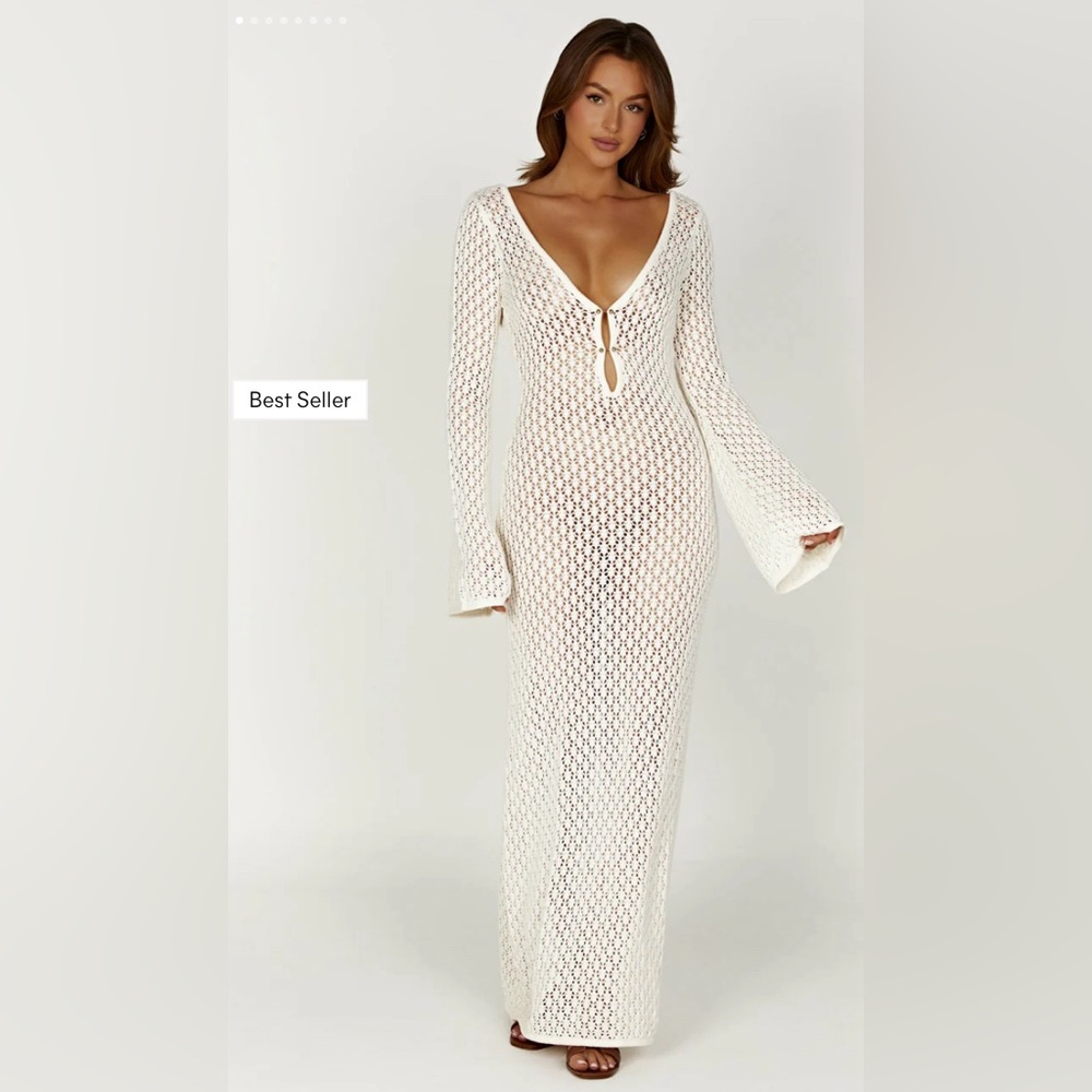 Meshki Kayleigh Crotchet Maxi Dress